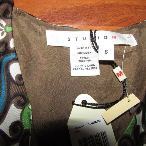 Studio M Silk Sleeveless Dress - NEW - Picture 10 of 12